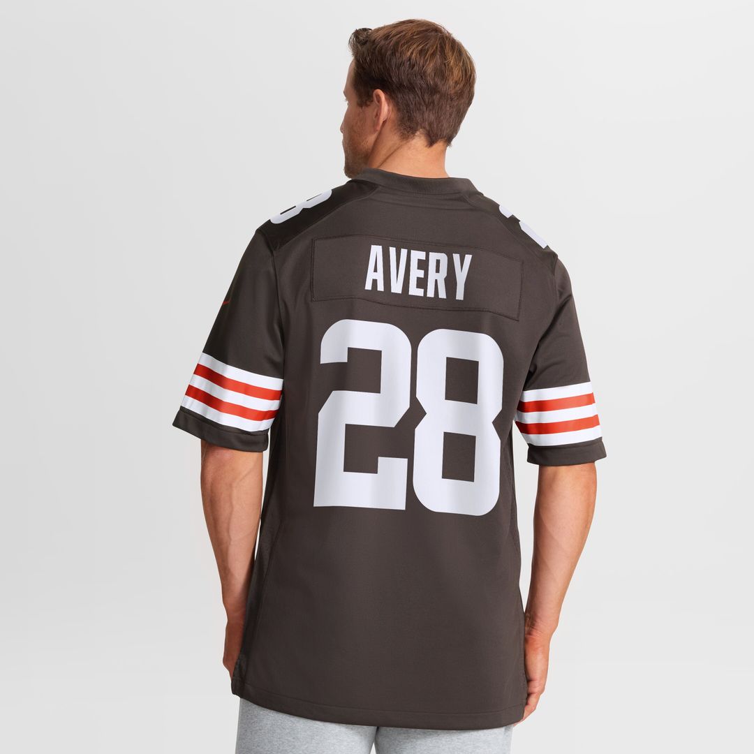 Tre Avery Cleveland Browns Team Game Jersey - Brown