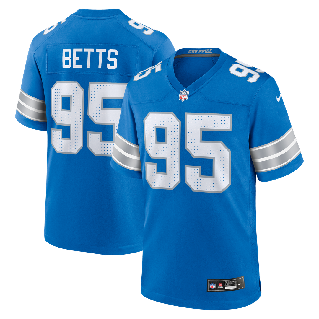 Mathieu Betts Detroit Lions Game Jersey - Blue