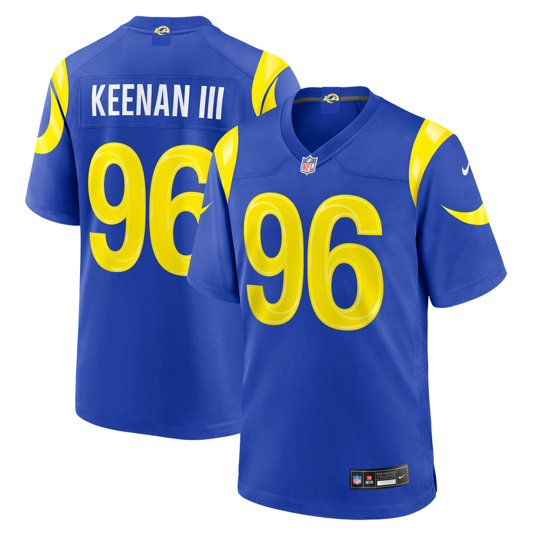 Tim Keenan III Los Angeles Rams Team Game Jersey - Royal