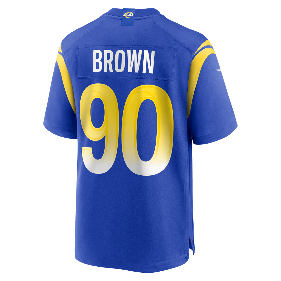 Earnest Brown IV Los Angeles Rams Team Game Jersey - Royal