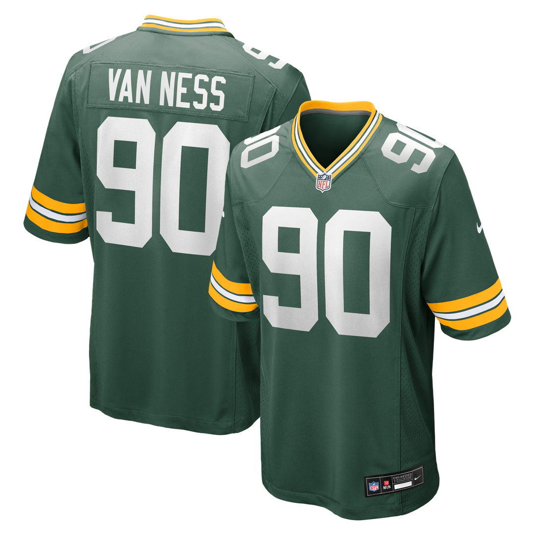 Lukas Van Ness Green Bay Packers Game Jersey - Green