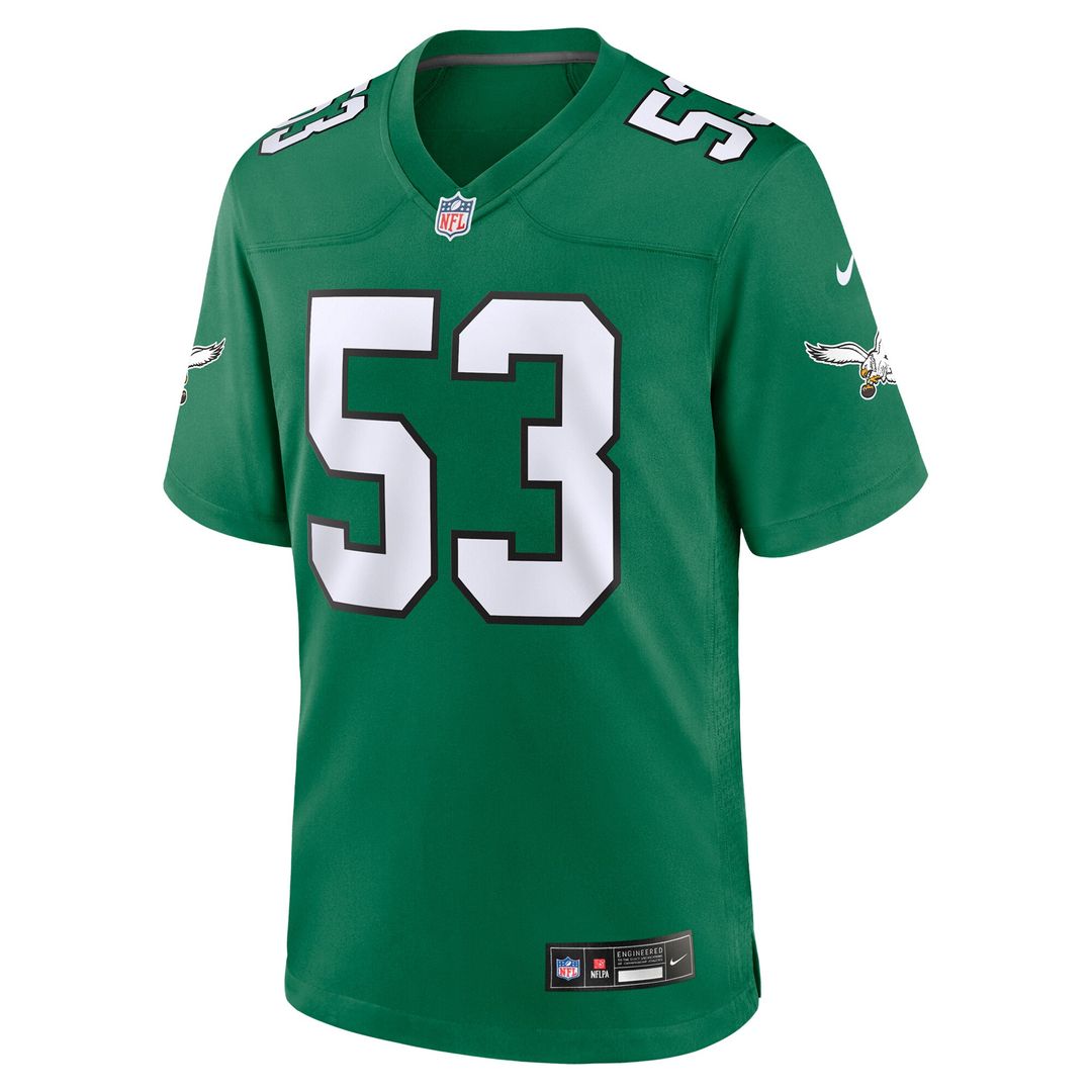 Zack Baun Philadelphia Eagles Alternate Game Jersey - Kelly Green
