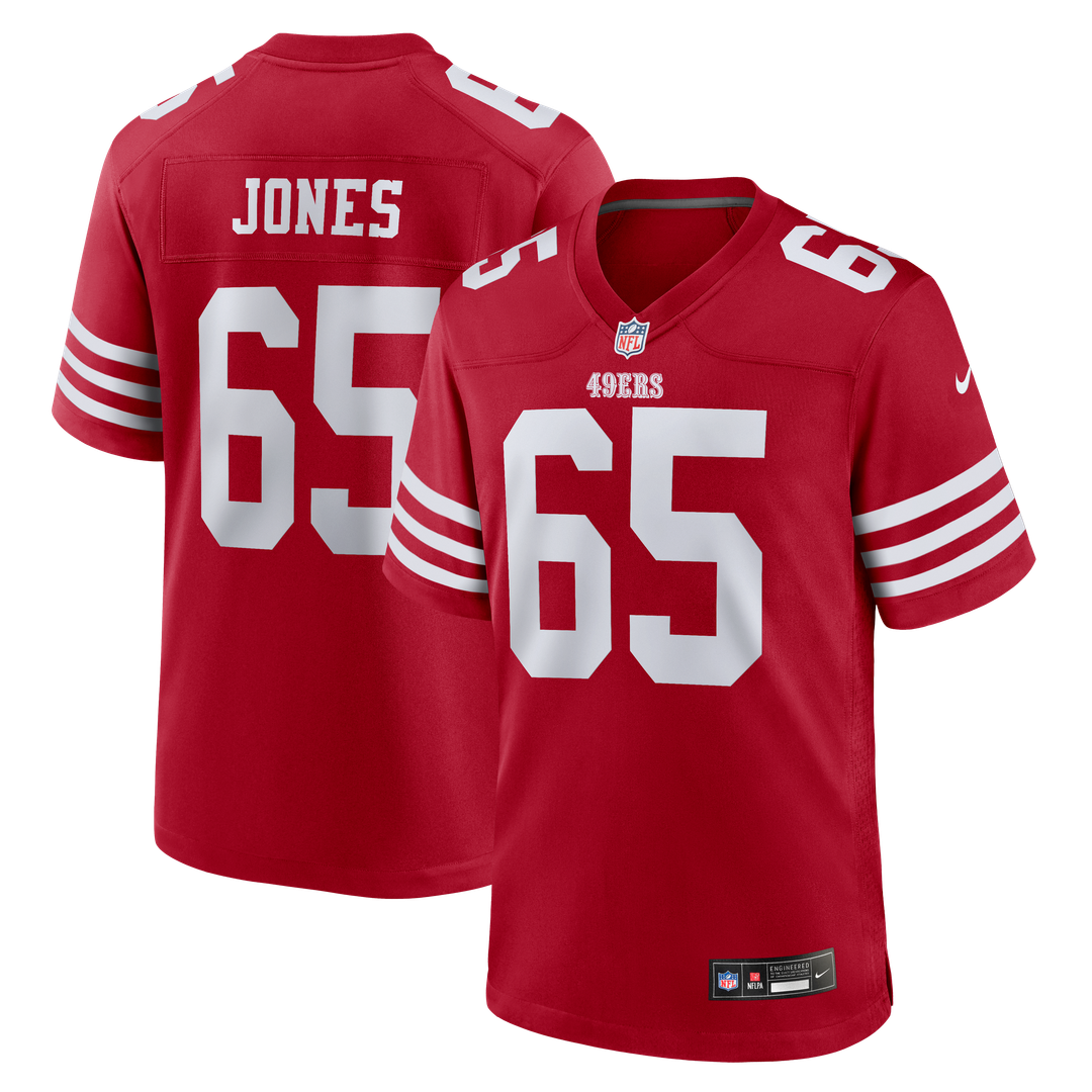 Robert Jones San Francisco 49ers Team Game Jersey - Scarlet
