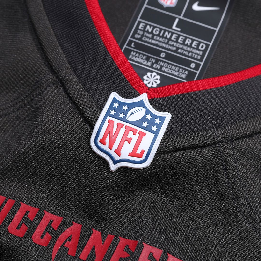 Emeka Egbuka Tampa Bay Buccaneers Alternate Game Player Jersey - Pewter
