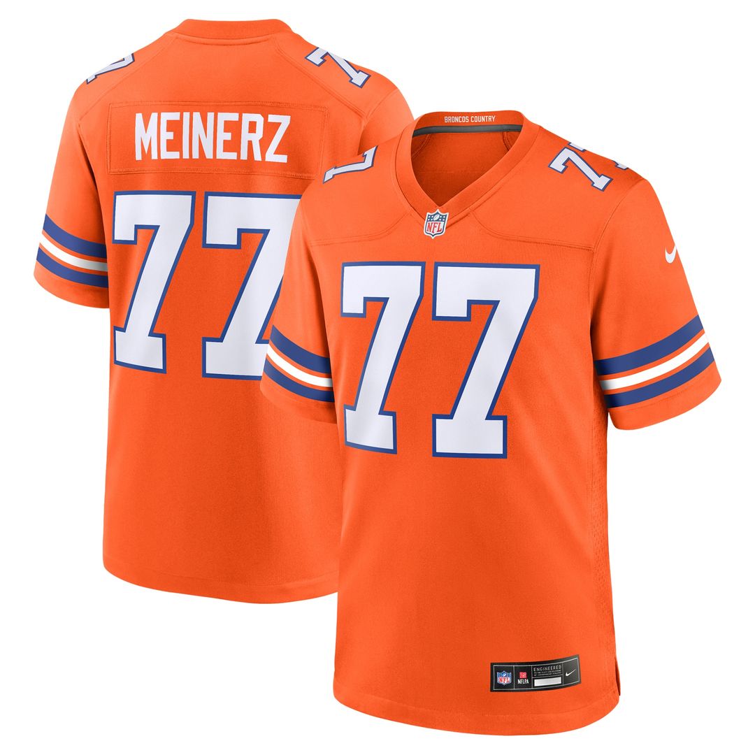 Quinn Meinerz Denver Broncos Alternate Game Jersey - Orange