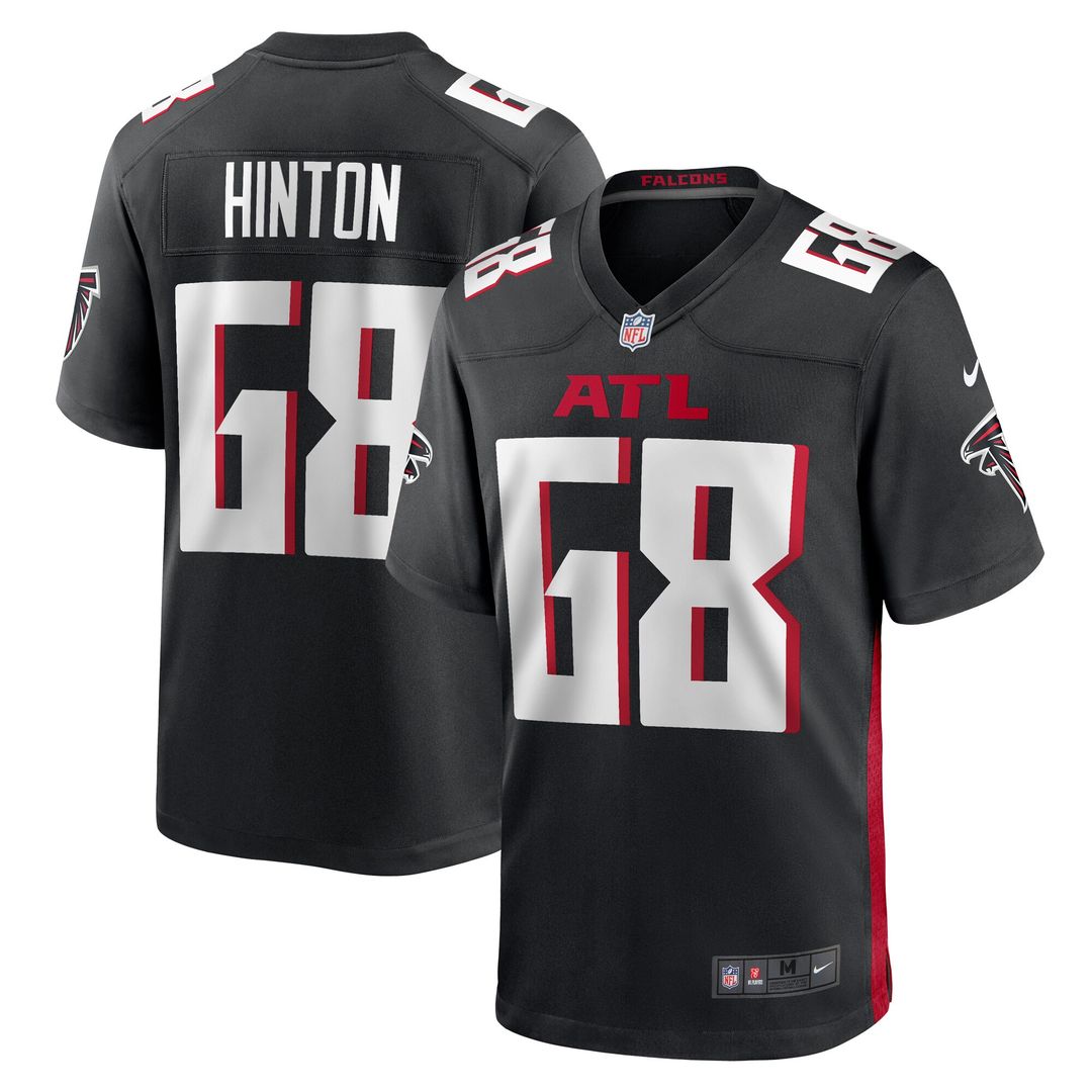 Kyle Hinton Atlanta Falcons Team Game Jersey - Black
