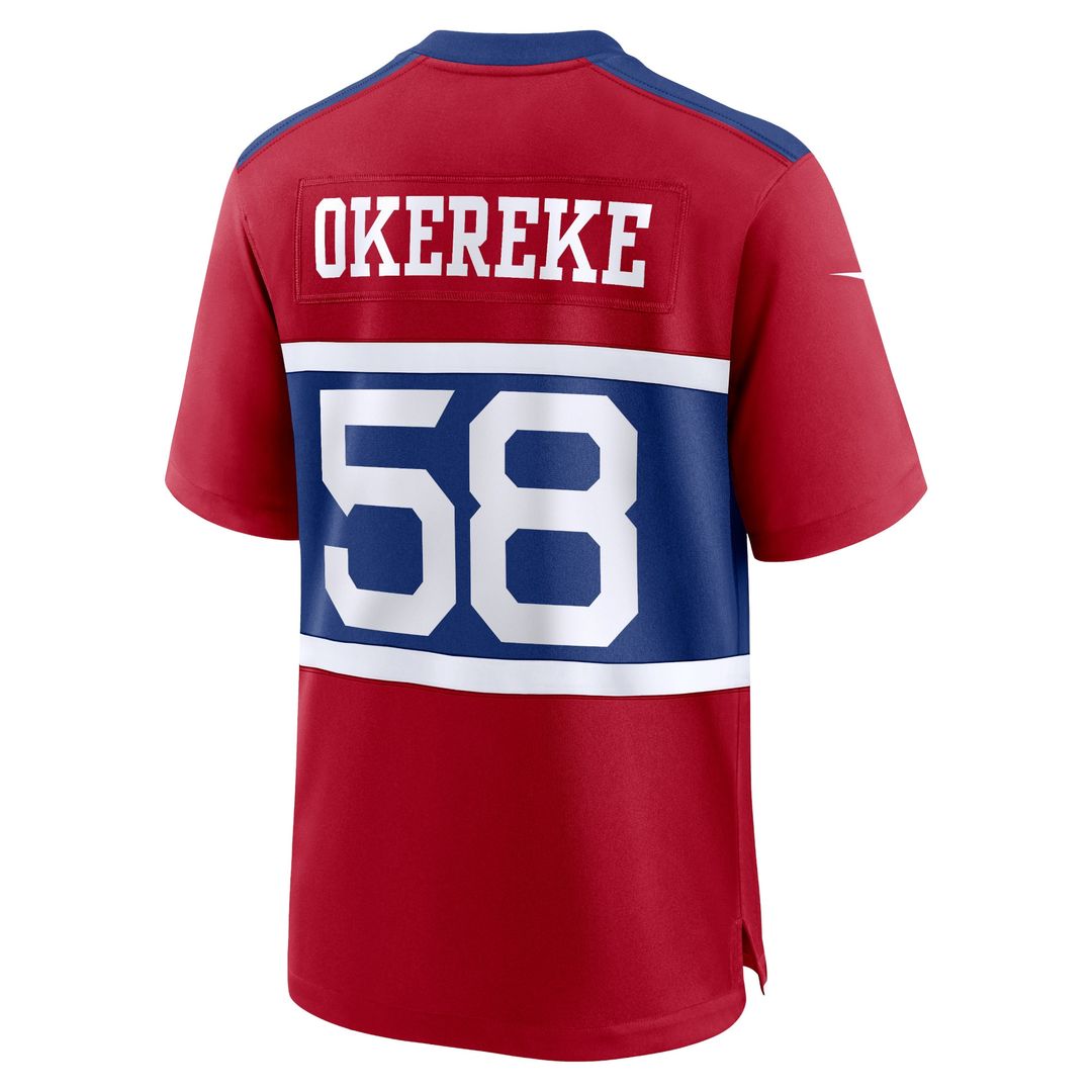 Bobby Okereke New York Giants Alternate Player Game Jersey - Century Red
