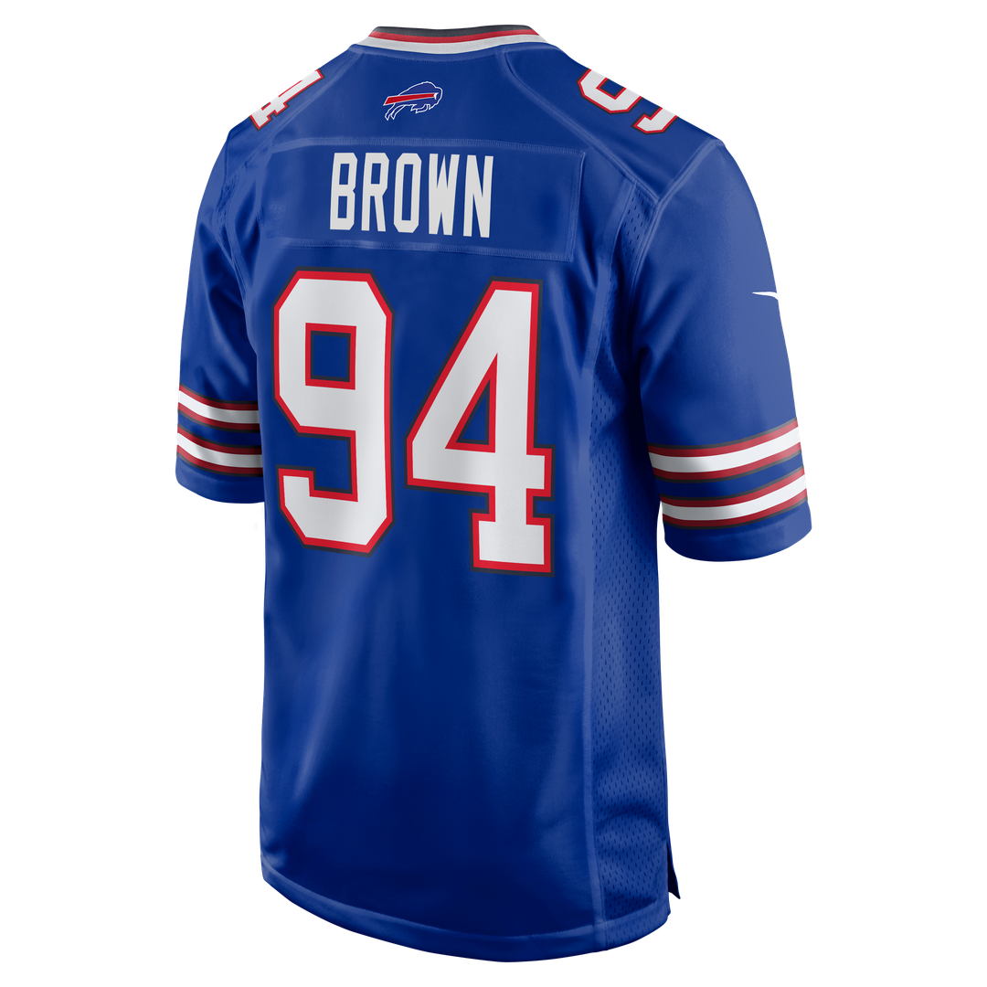 Andrew Brown Buffalo Bills Game Jersey - Royal