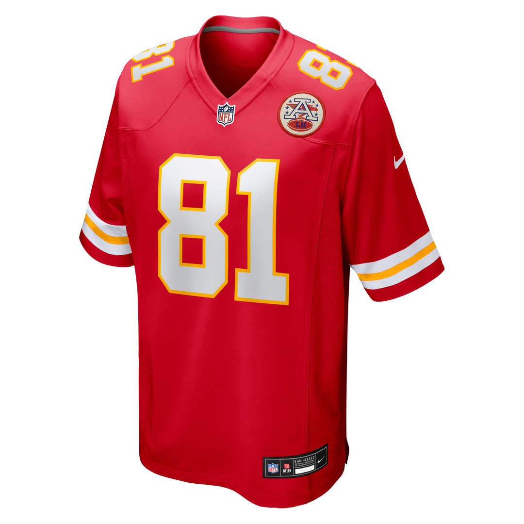 Nikko Remigio Kansas City Chiefs Team Game Jersey - Red