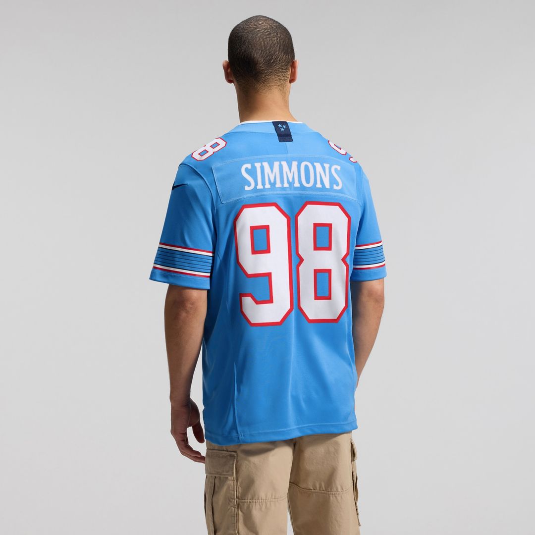 Jeffery Simmons Tennessee Titans Vapor F.U.S.E. Sewn Down Limited Jersey - Light Blue