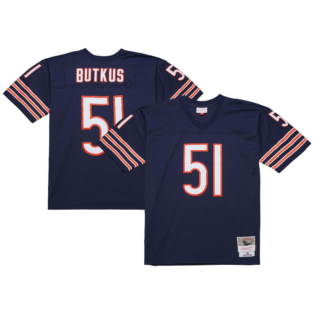 Dick Butkus Chicago Bears Legacy Replica Jersey - Navy