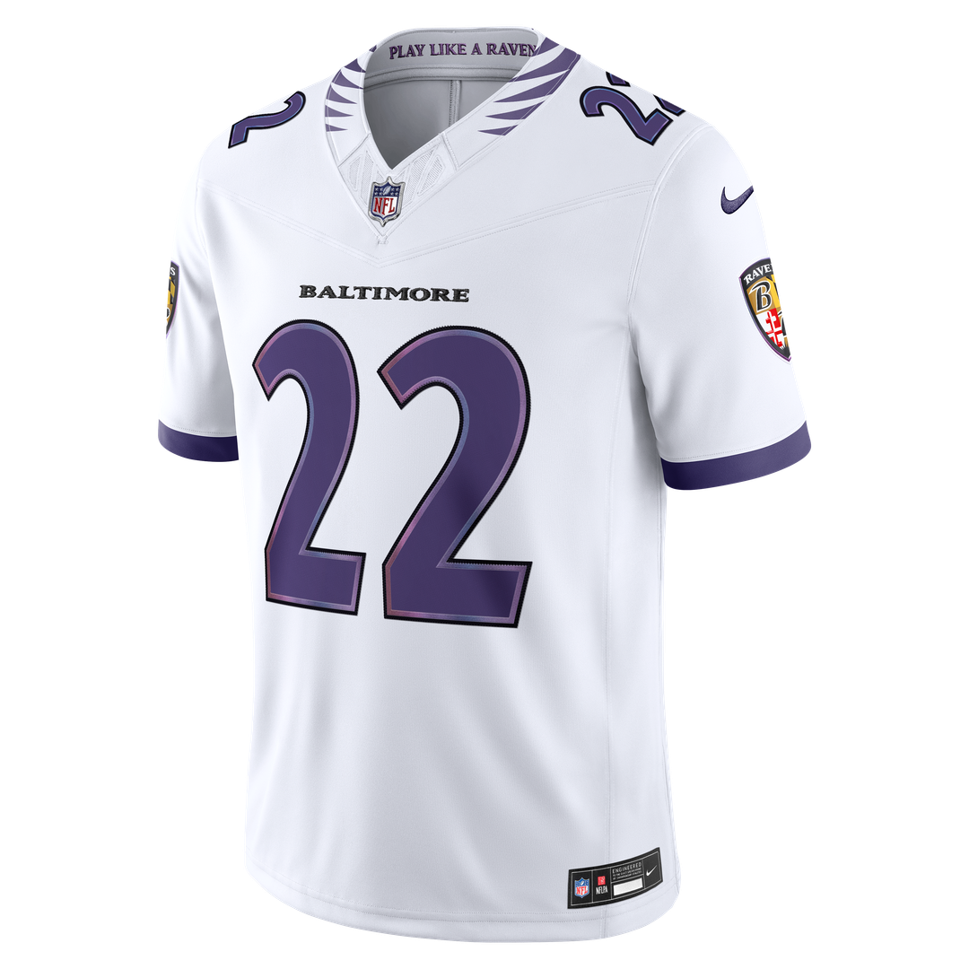 Derrick Henry Baltimore Ravens Vapor F.U.S.E. Stitched Limited Jersey - White
