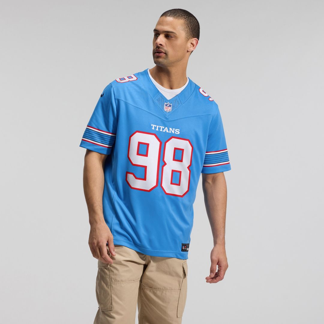 Jeffery Simmons Tennessee Titans Vapor F.U.S.E. Sewn Down Limited Jersey - Light Blue