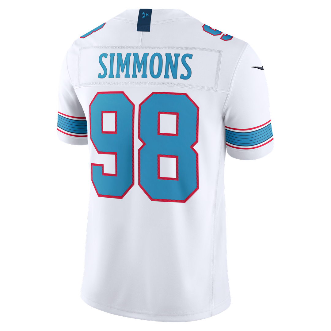 Jeffery Simmons Tennessee Titans Vapor F.U.S.E. Sewn Down Limited Jersey - Light Blue