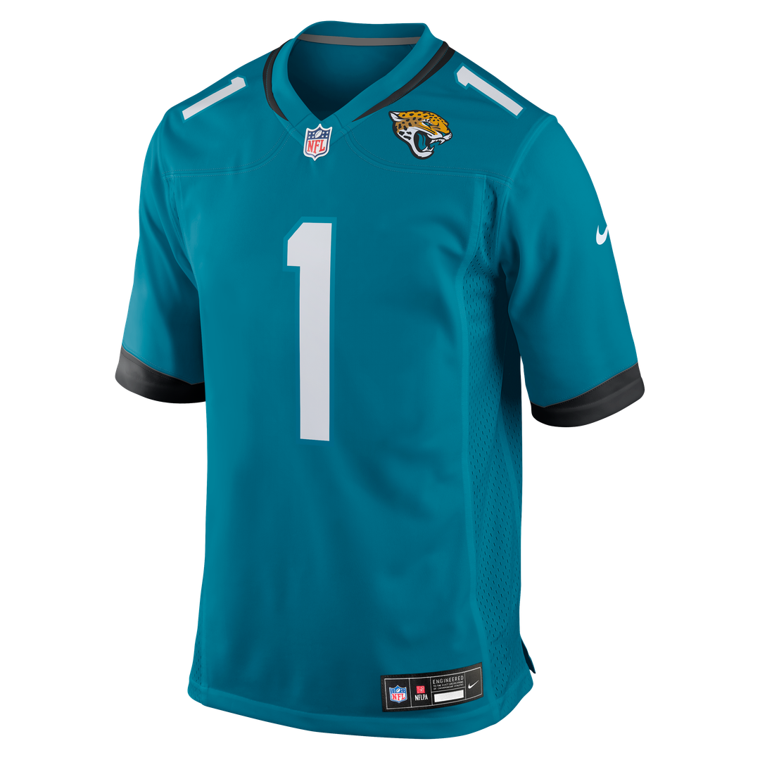 Number 1 Dad Jacksonville Jaguars Game Jersey - Teal