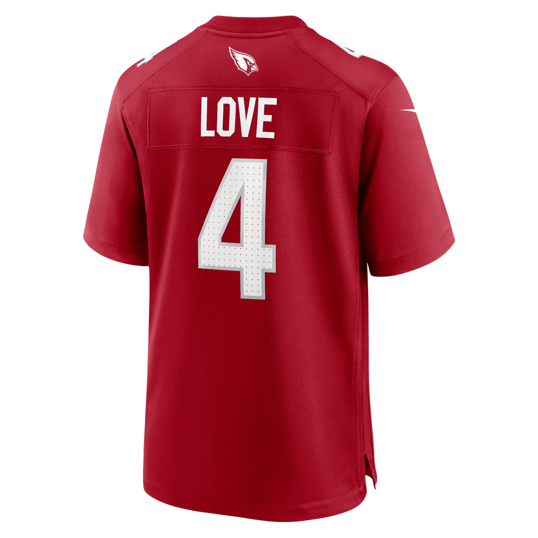 Jeremiyah Love Arizona Cardinals 2026 NFL Draft First Round Pick No. 3 Team Game Jersey - Cardinal