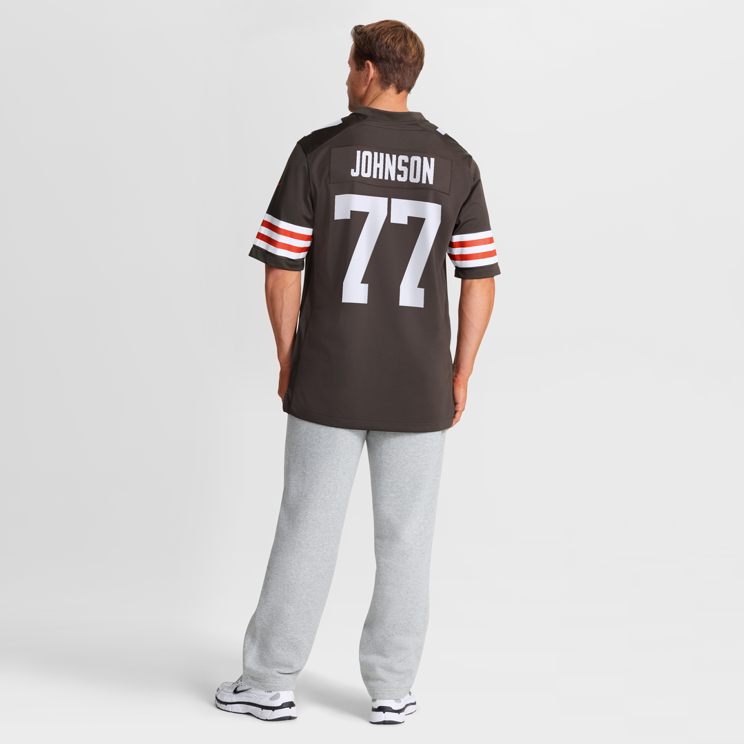 Zion Johnson Cleveland Browns Team Game Jersey - Brown