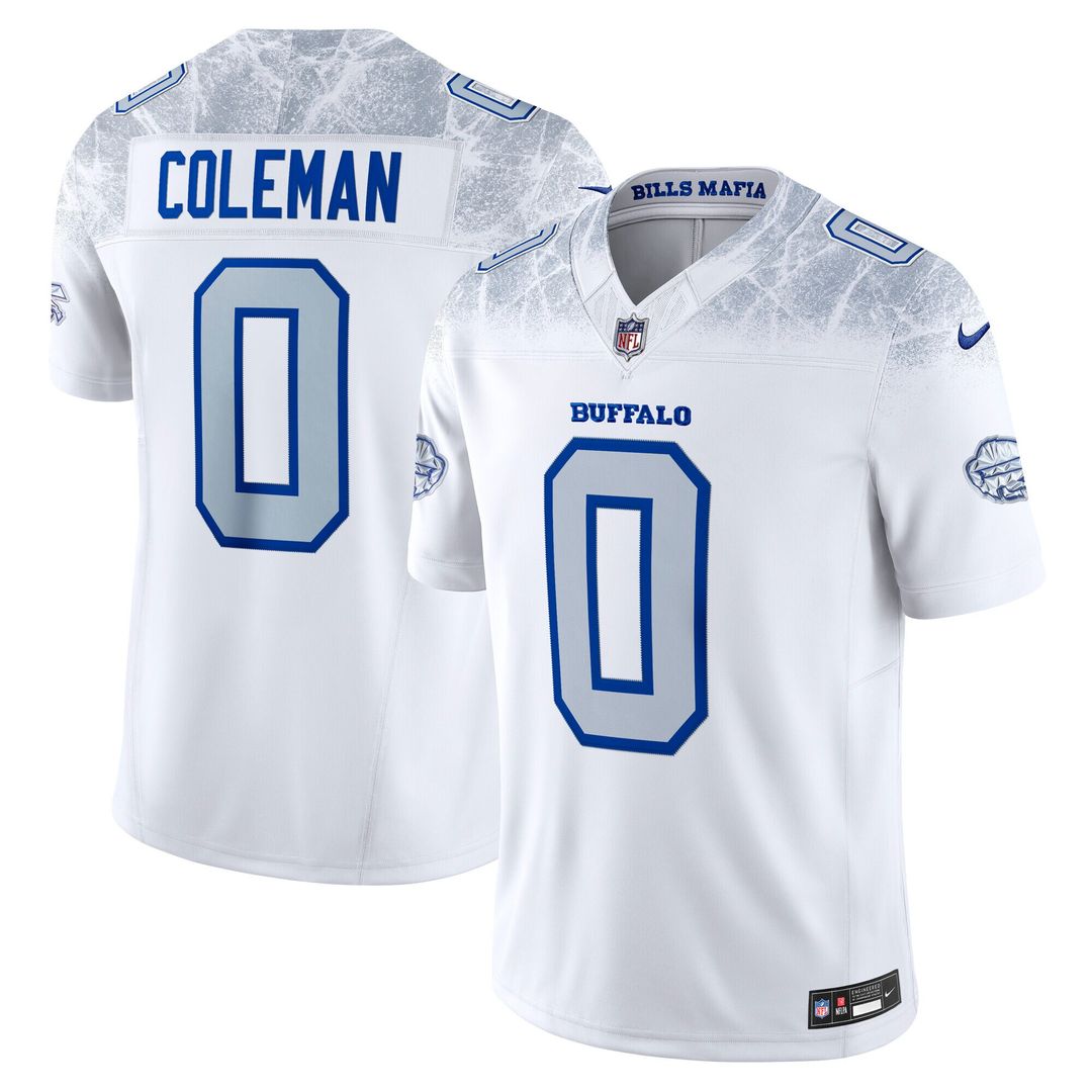 Keon Coleman Buffalo Bills 2025 Rivalries Collection Stitched Limited Jersey - White