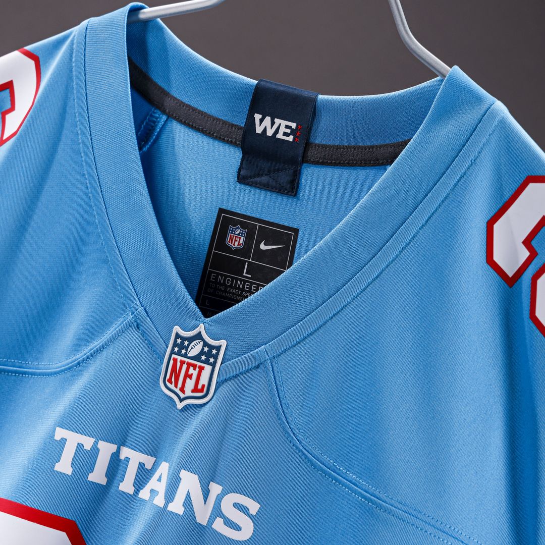 Cedric Gray Tennessee Titans Game Jersey - Light Blue