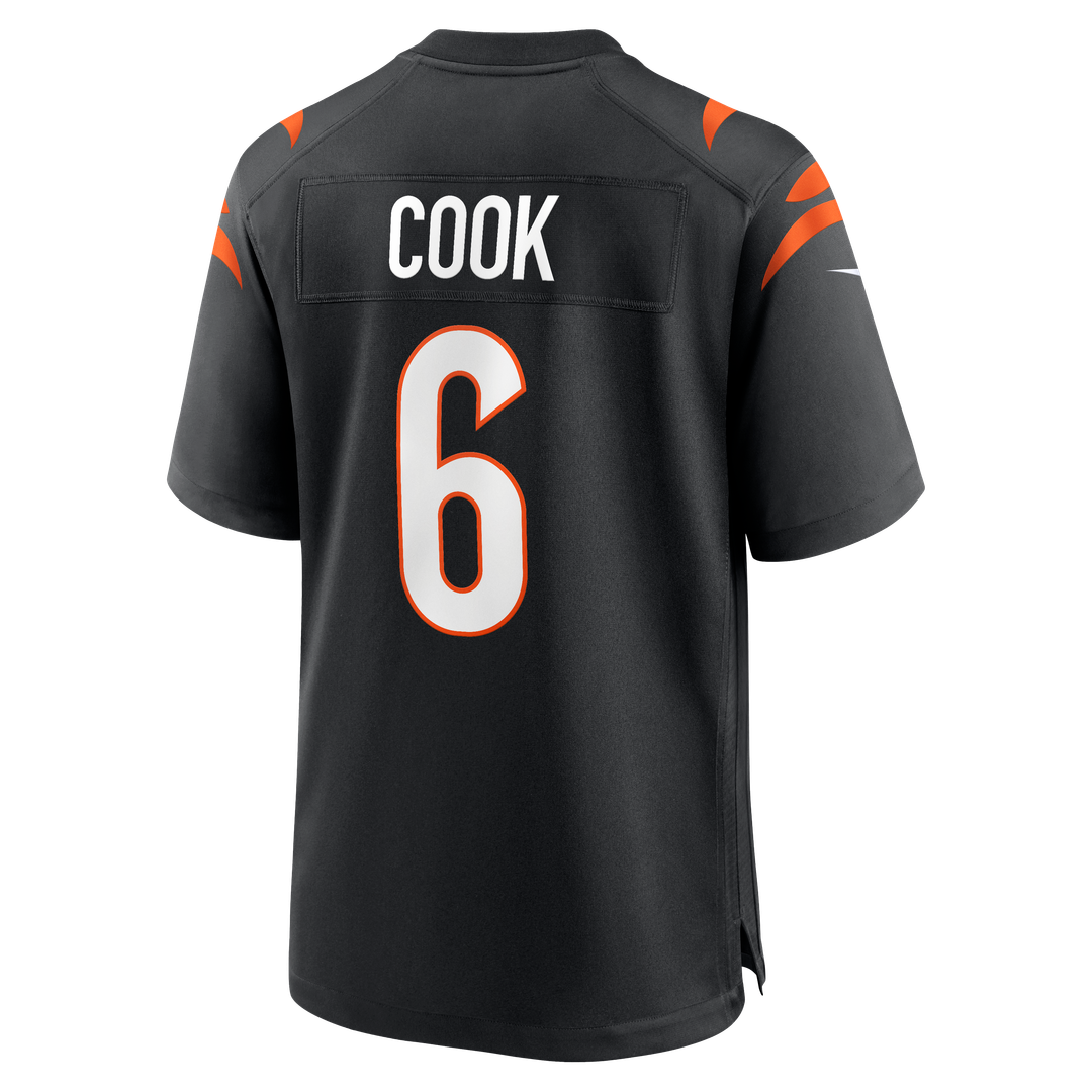 Bryan Cook Cincinnati Bengals Team Game Jersey - Black