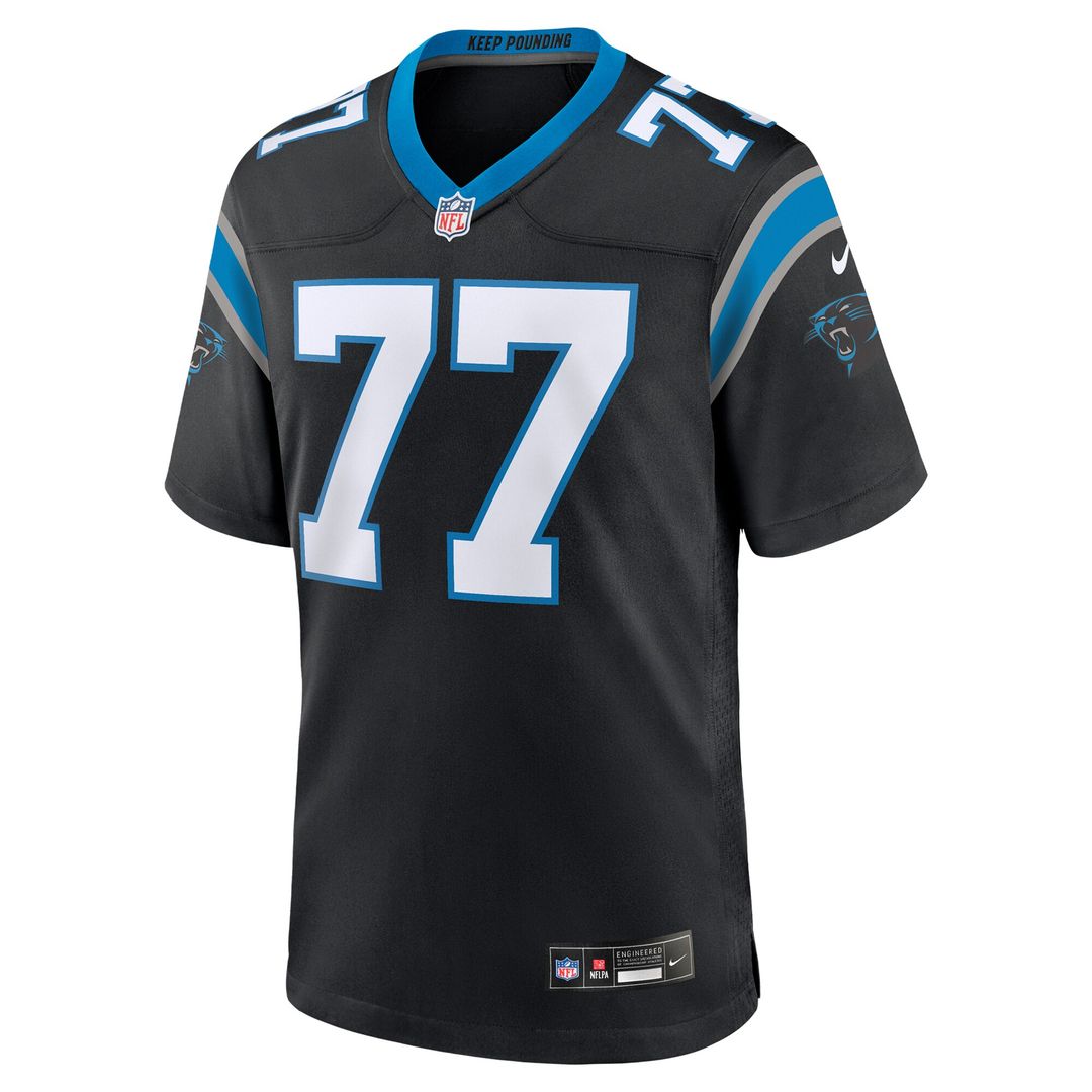 Yosh Nijman Carolina Panthers Game Jersey - Black