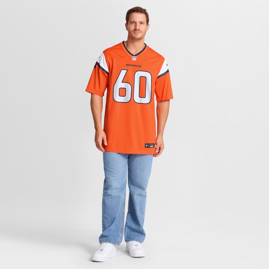 Luke Wattenberg Denver Broncos Team Game Jersey - Orange