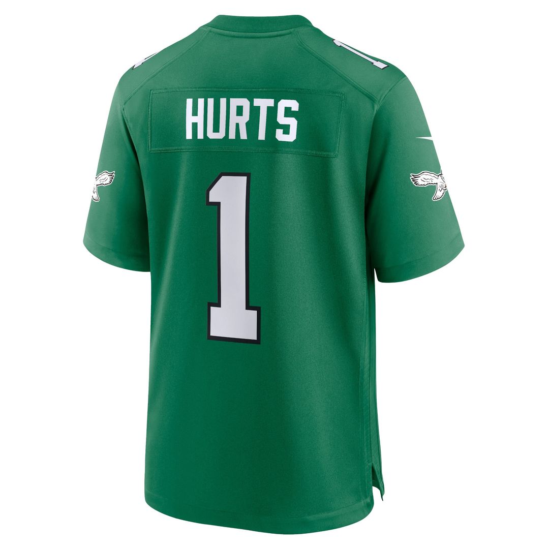 Jalen Hurts Philadelphia Eagles Alternate Game Player Jersey - Kelly Green