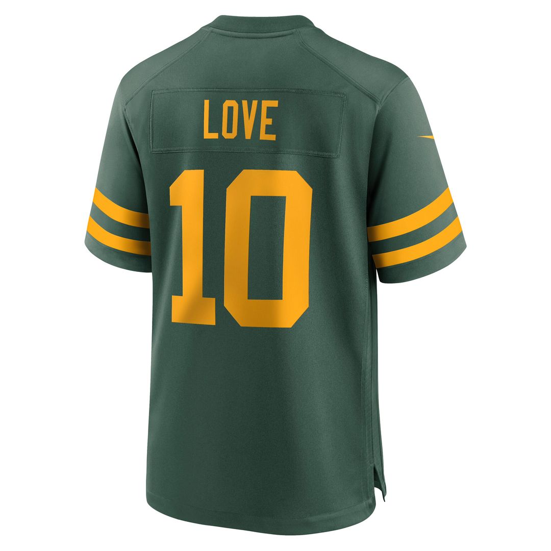 Love Green Bay Packers Alternate Game Jersey - Green