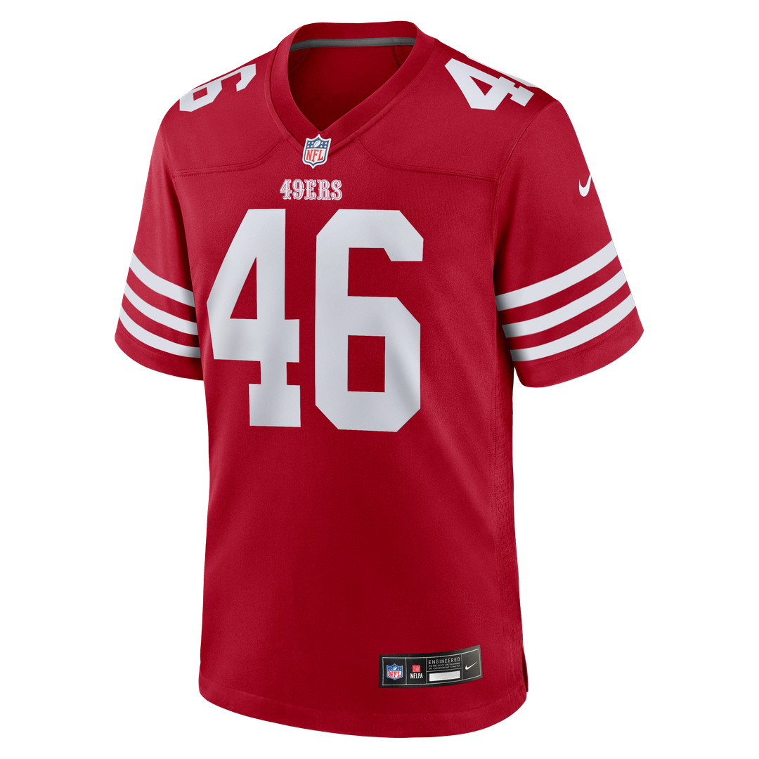 Jon Weeks San Francisco 49ers Team Game Jersey - Scarlet