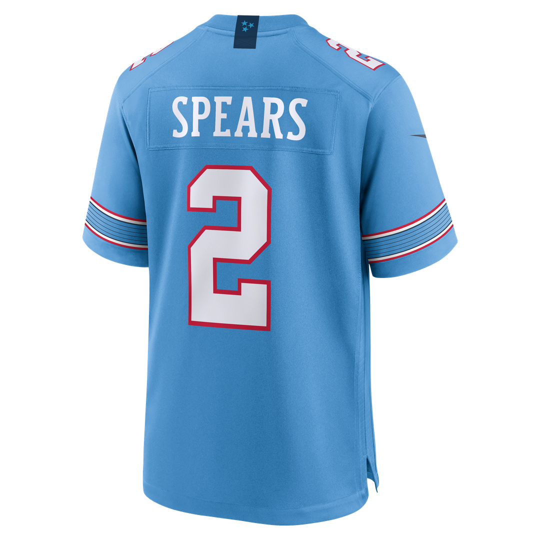 Tyjae Spears Tennessee Titans Game Jersey - Light Blue