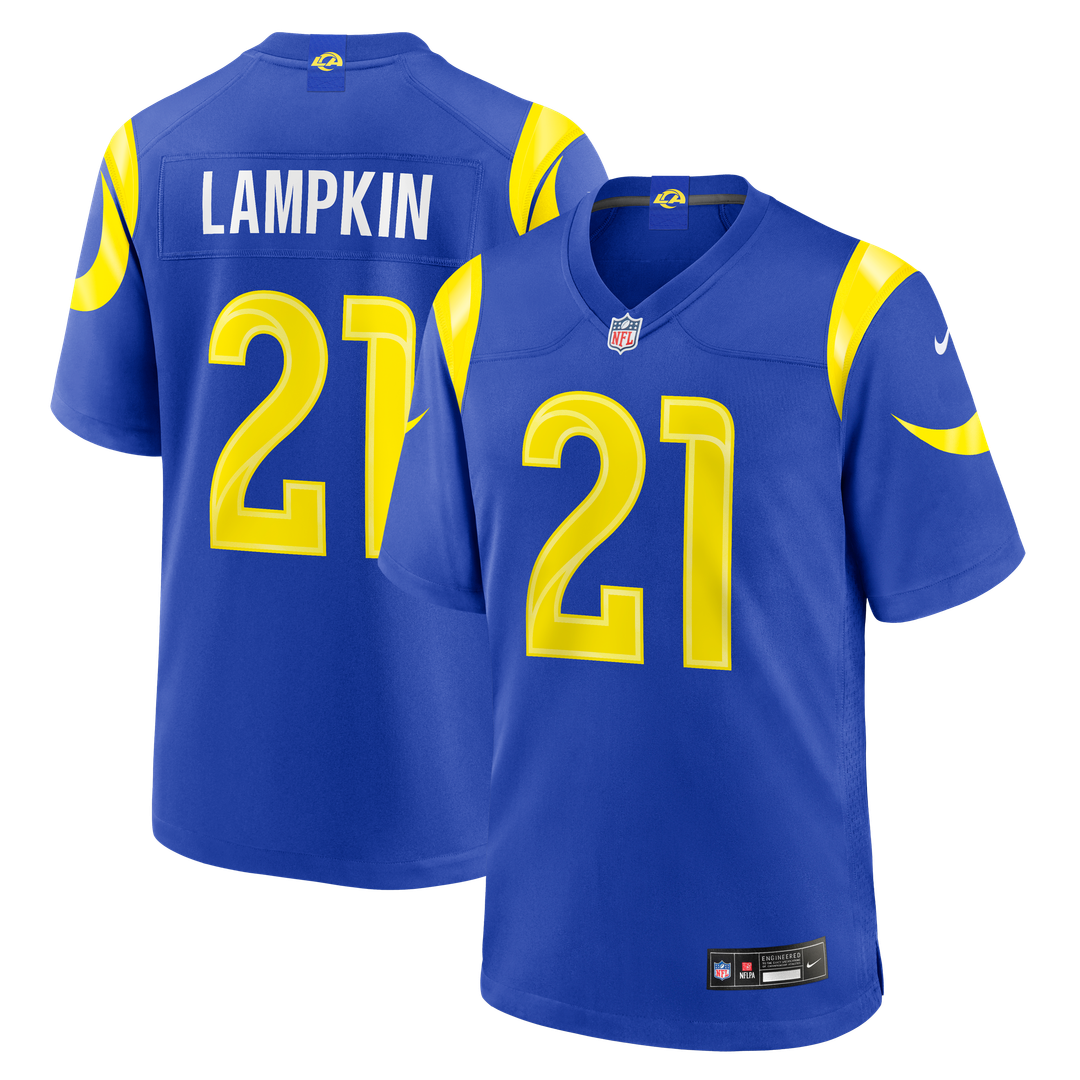 Cam Lampkin Los Angeles Rams Team Game Jersey - Royal
