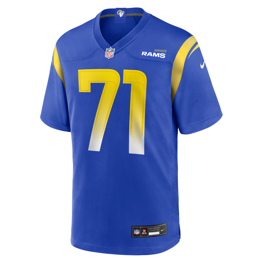 Warren McClendon Jr. Los Angeles Rams Team Game Jersey - Royal