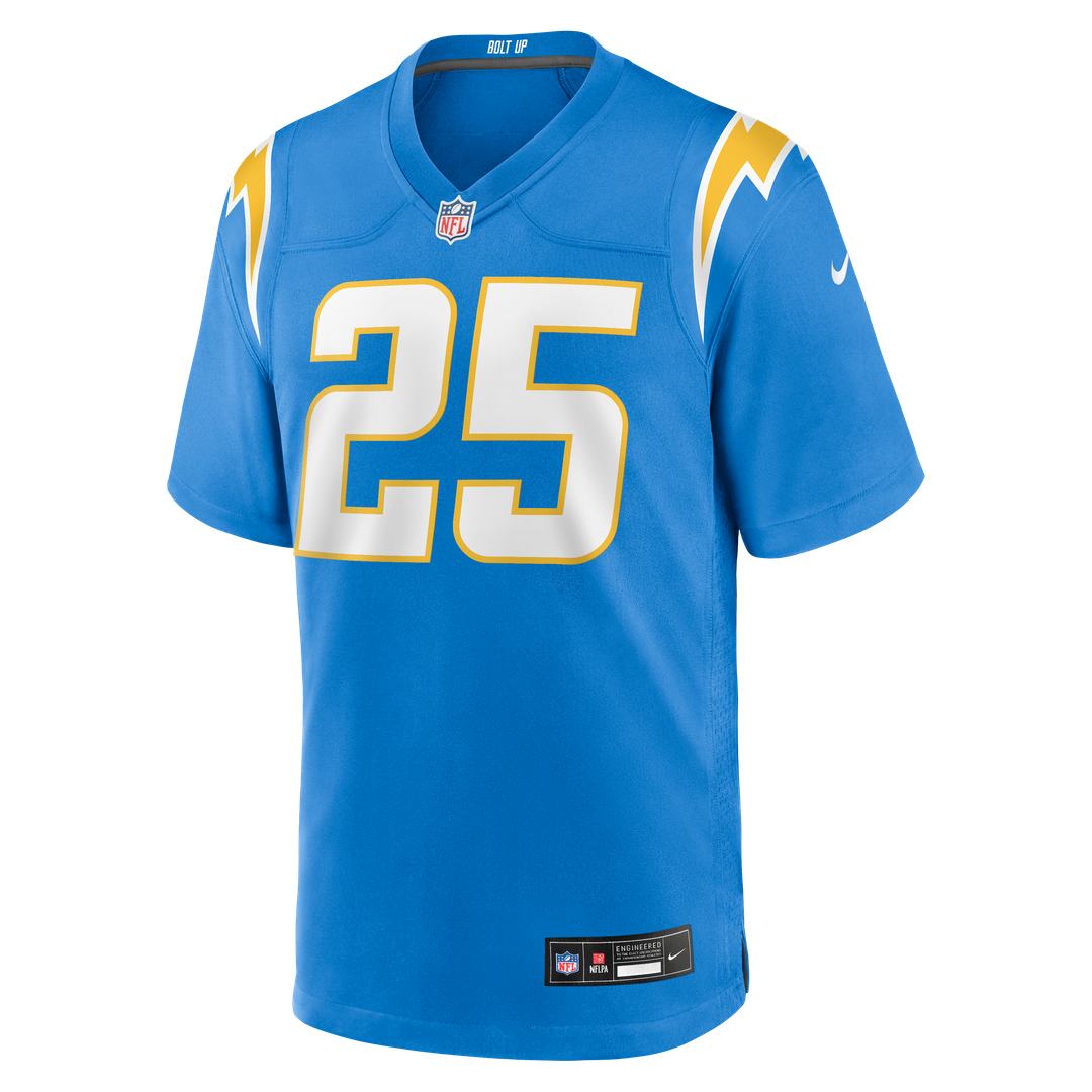 Joshua Kelley Los Angeles Chargers Game Jersey - Powder Blue