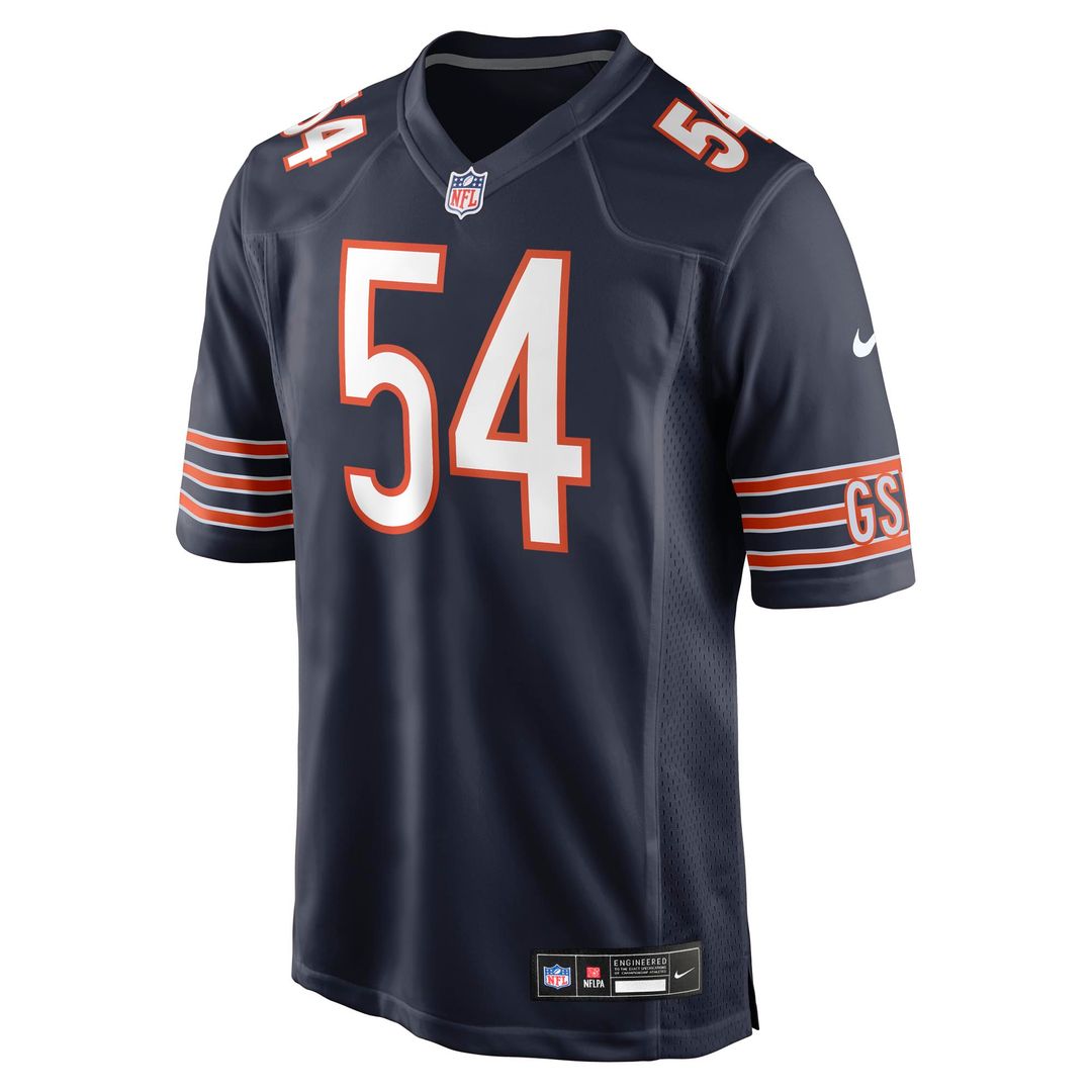 Logan Jones Chicago Bears Team Game Jersey - Navy