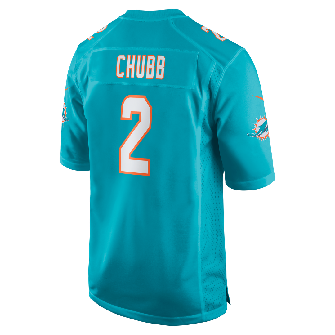 Bradley Chubb Miami Dolphins Game Player Jersey - Aqua