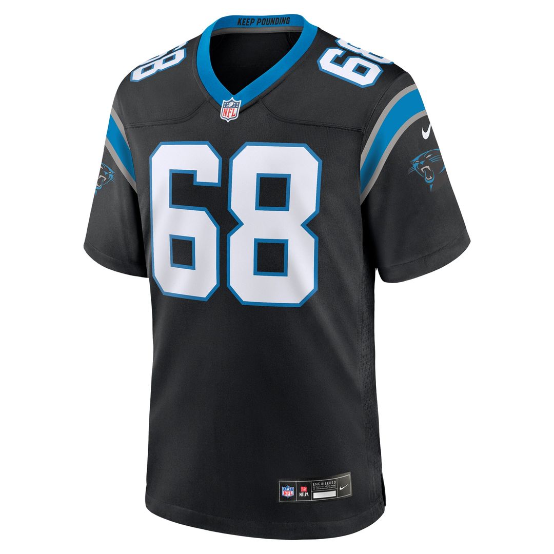 Damien Lewis Carolina Panthers Game Jersey - Black