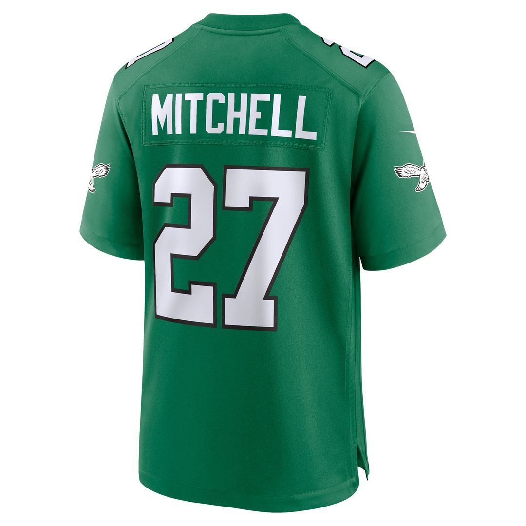 Quinyon Mitchell Philadelphia Eagles Alternate Game Jersey - Kelly Green