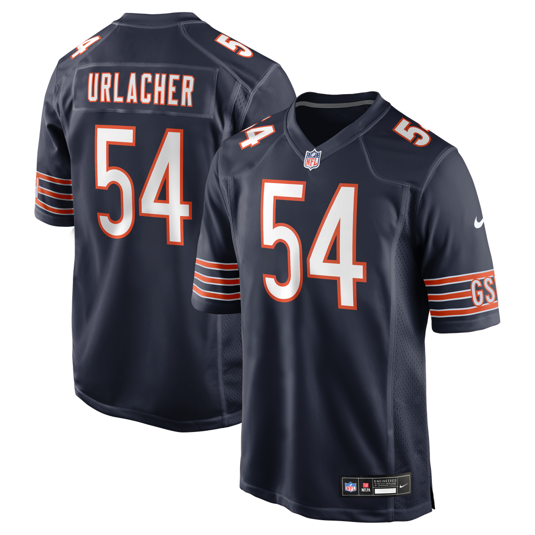 Brian Urlacher Chicago Bears Game Retired Player Jersey - Navy