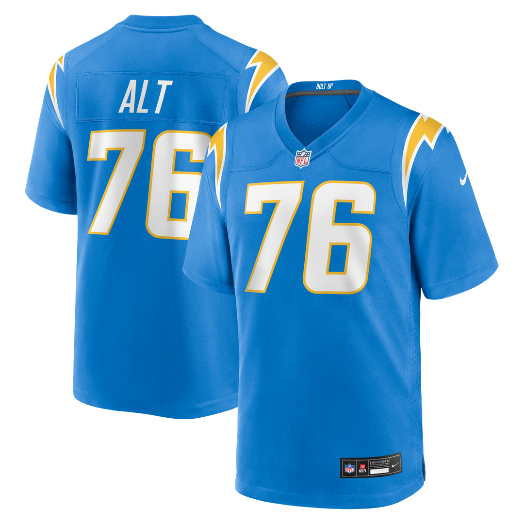 Joe Alt Los Angeles Chargers Alternate Super Chargers Game Player Jersey - Navy