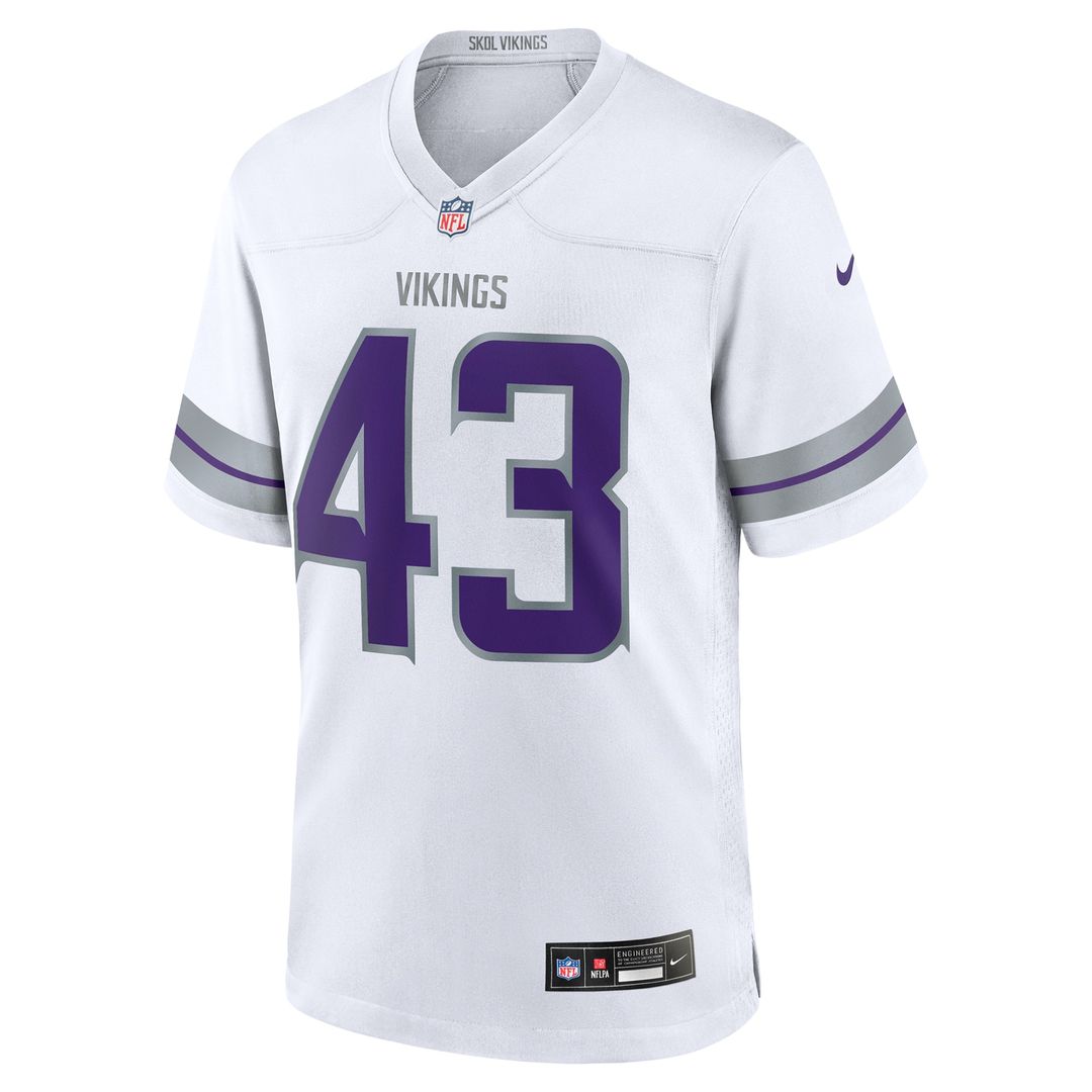 Andrew Van Ginkel Minnesota Vikings Alternate Game Jersey - White