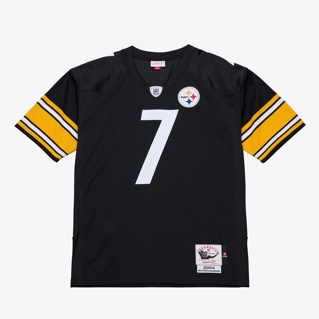 Ben Roethlisberger Pittsburgh Steelers 2004 Authentic Throwback Jersey - Black