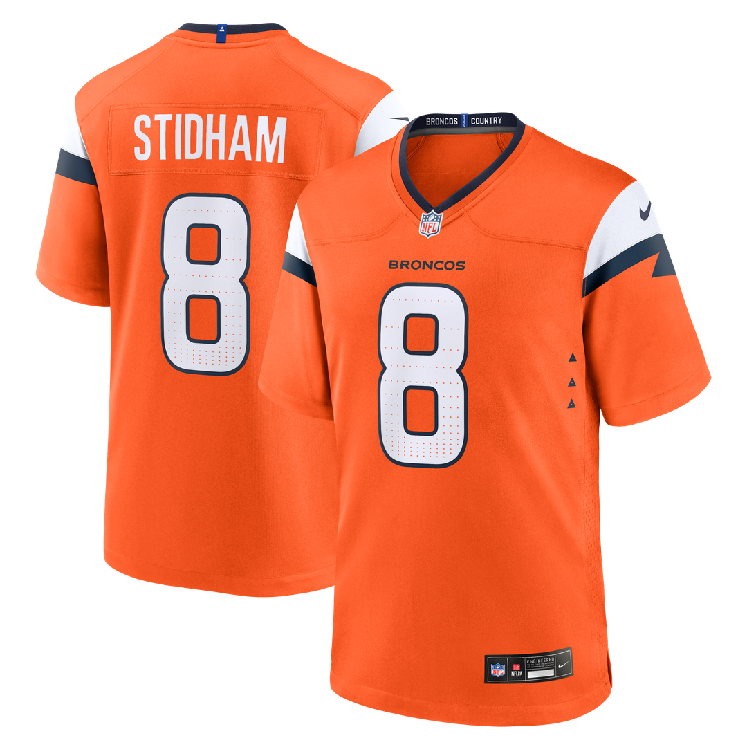 Jarrett Stidham Denver Broncos Team Game Jersey - Orange