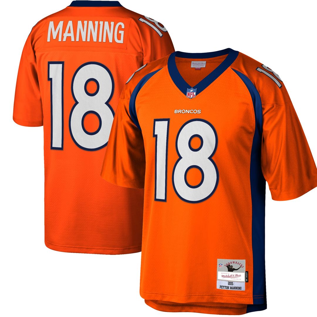 Peyton Manning Denver Broncos Big & Tall 2015 Retired Player Replica Jersey - Orange