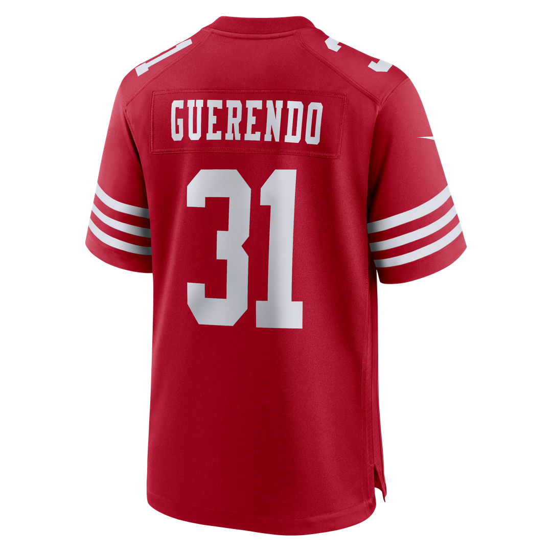 Isaac Guerendo San Francisco 49ers Game Jersey - Scarlet