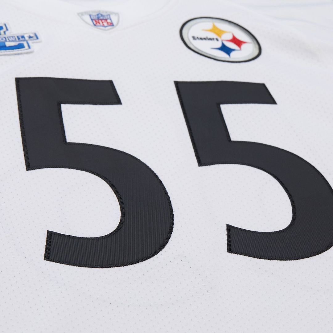 Joey Porter Pittsburgh Steelers 2005 Authentic Throwback Retired Player Jersey - White