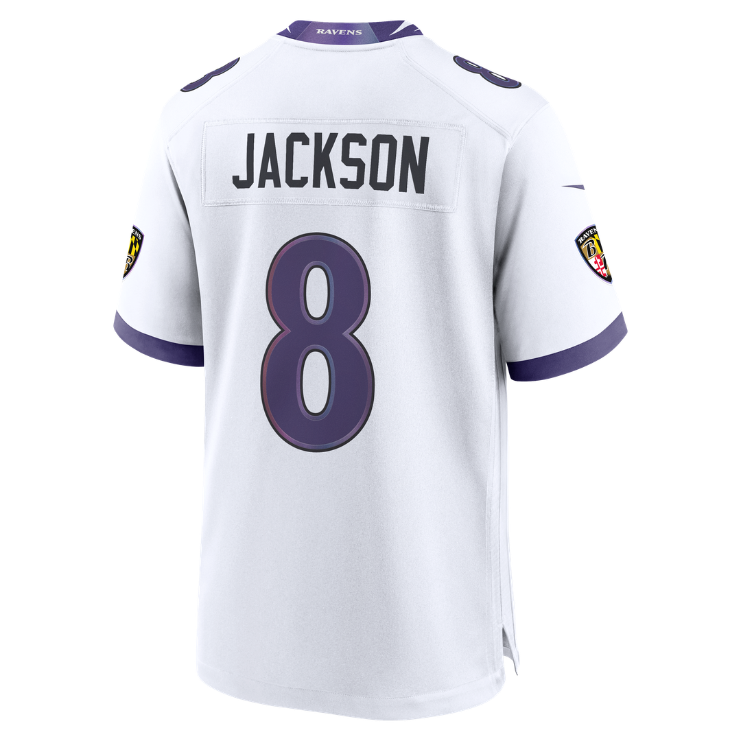 Lamar Jackson Baltimore Ravens Game Jersey - White