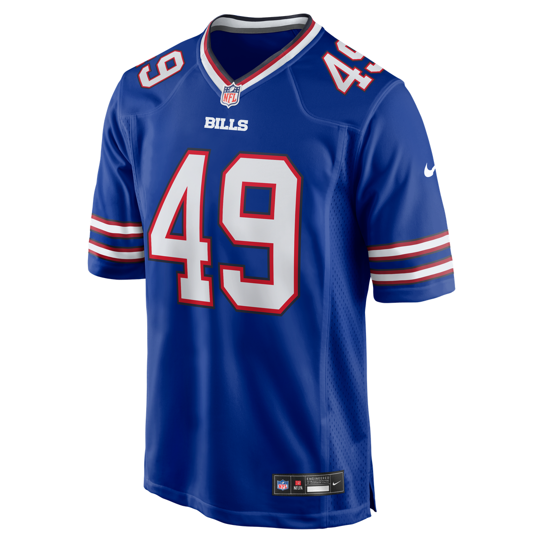DaShaun White Buffalo Bills Team Game Jersey - Royal