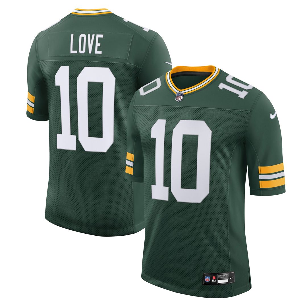Love Green Bay Packers Team Vapor Untouchable Limited Jersey - Green