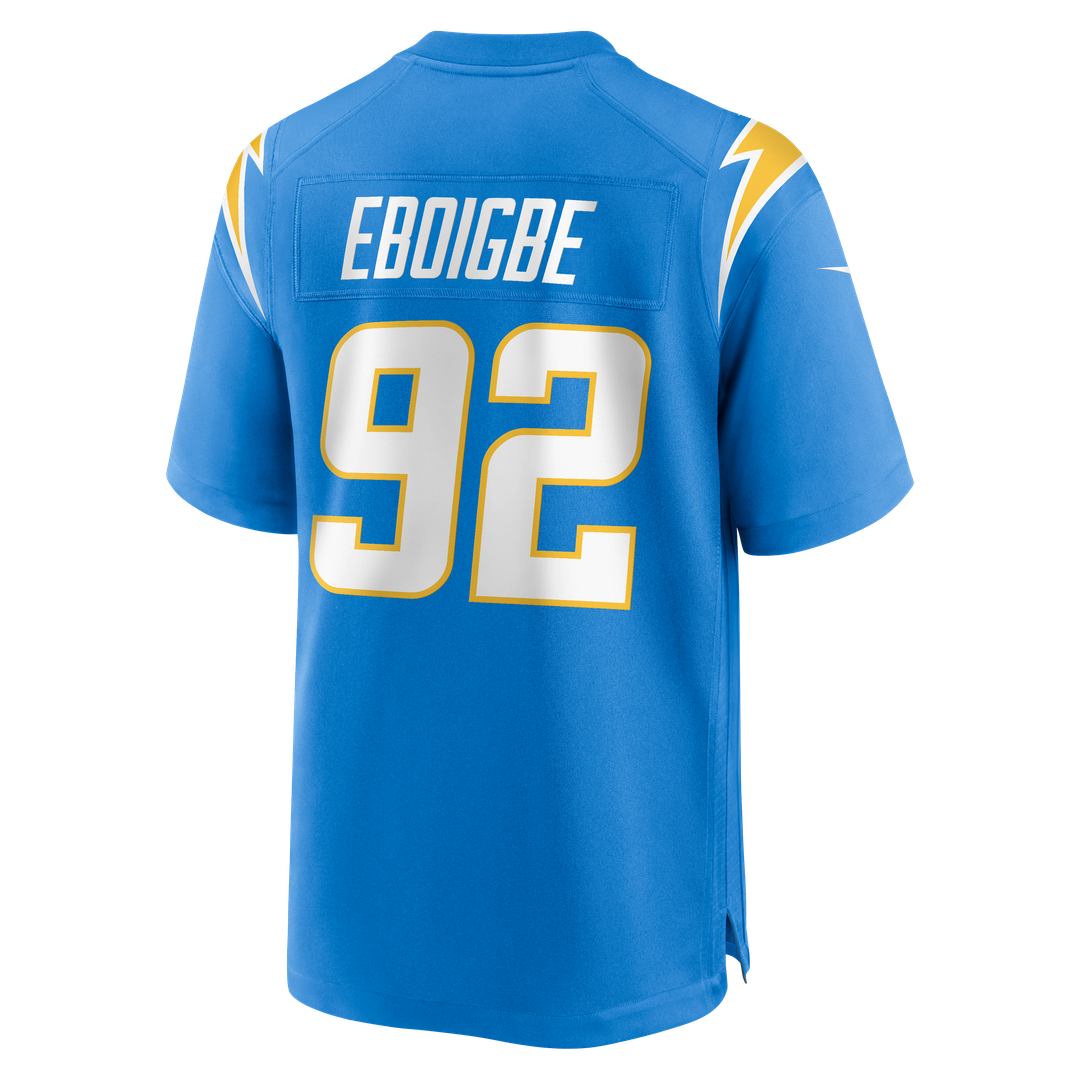 Justin Eboigbe Los Angeles Chargers Team Game Jersey - Powder Blue