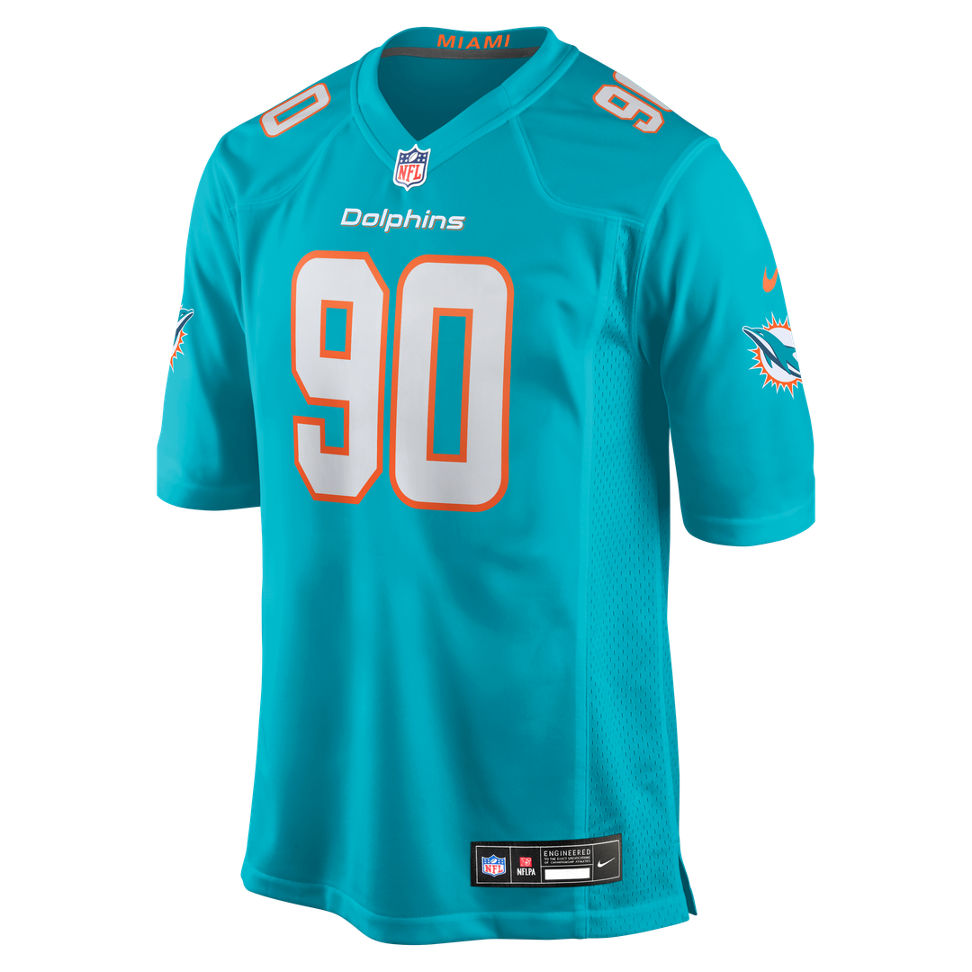 Kenneth Grant Miami Dolphins Team Game Jersey - Aqua